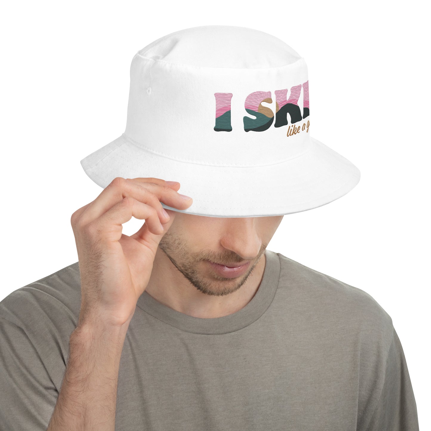 I Ski Like a Girl Bucket Hat