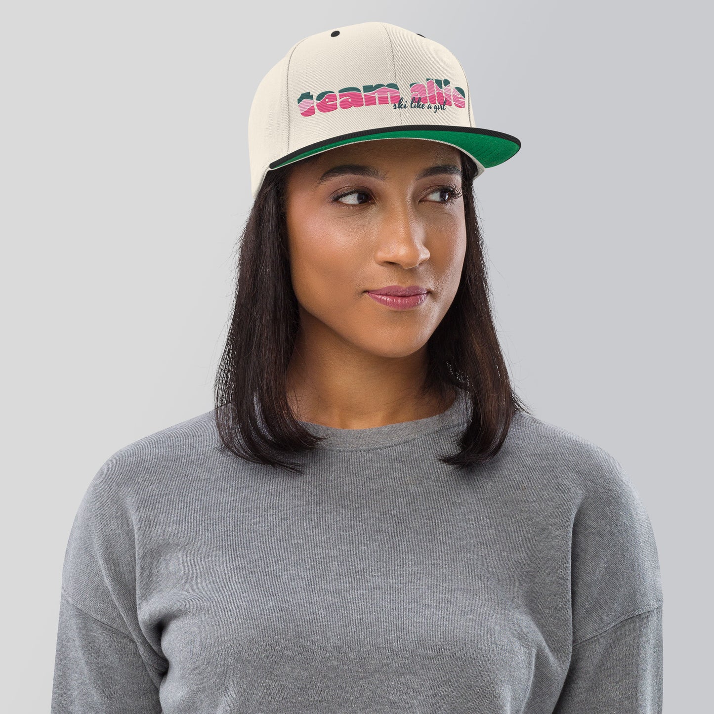 Team Allie Embroidered Snapback Hat