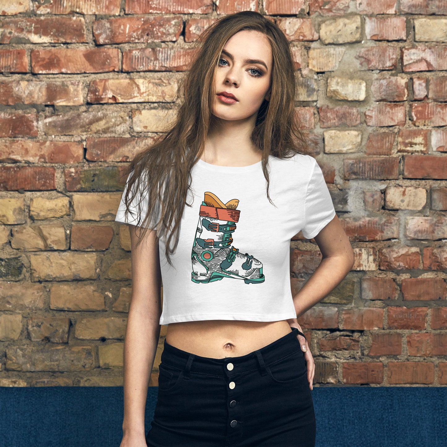 Ski Boot Women’s Crop Tee