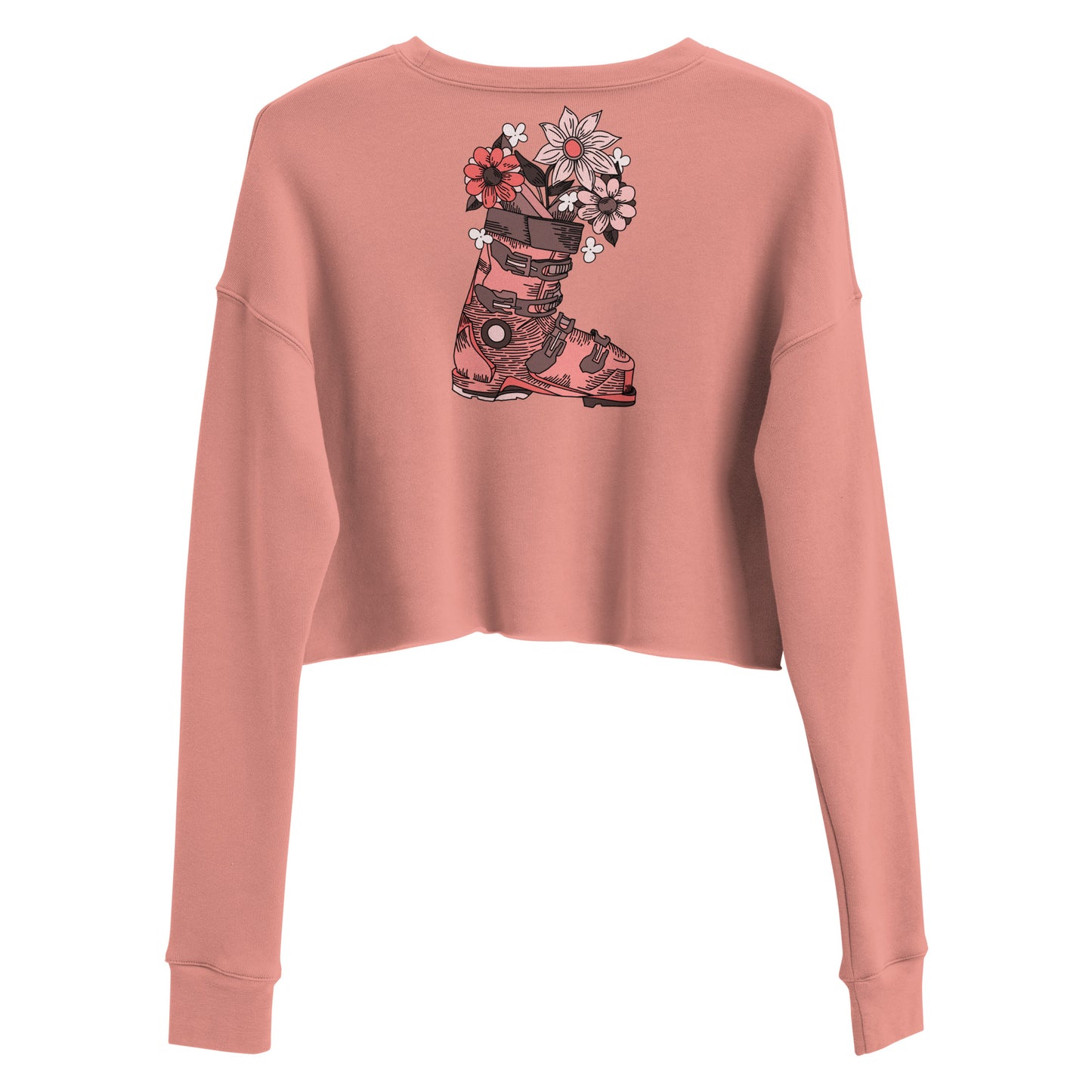 Stay Planted Pink Crop Sweatshirt