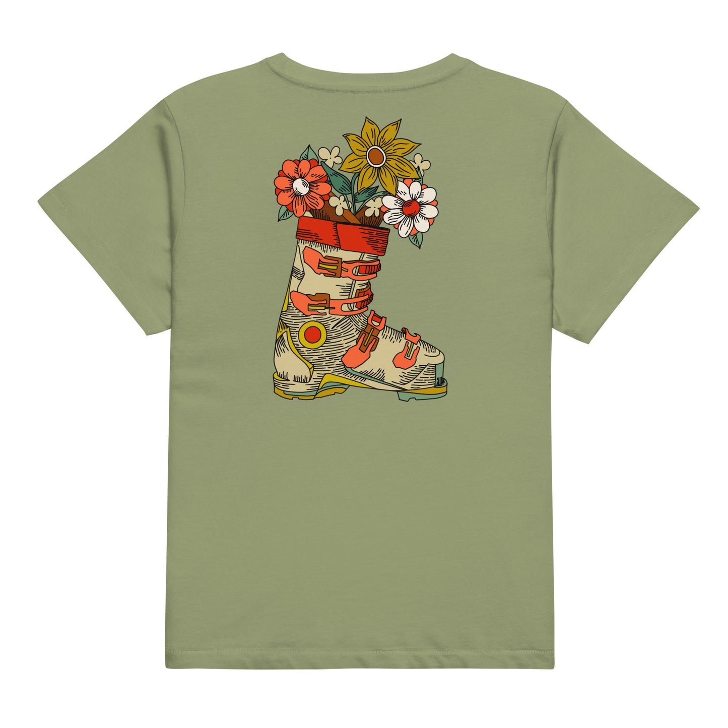 Stay Planted Retro Women’s high-waisted t-shirt