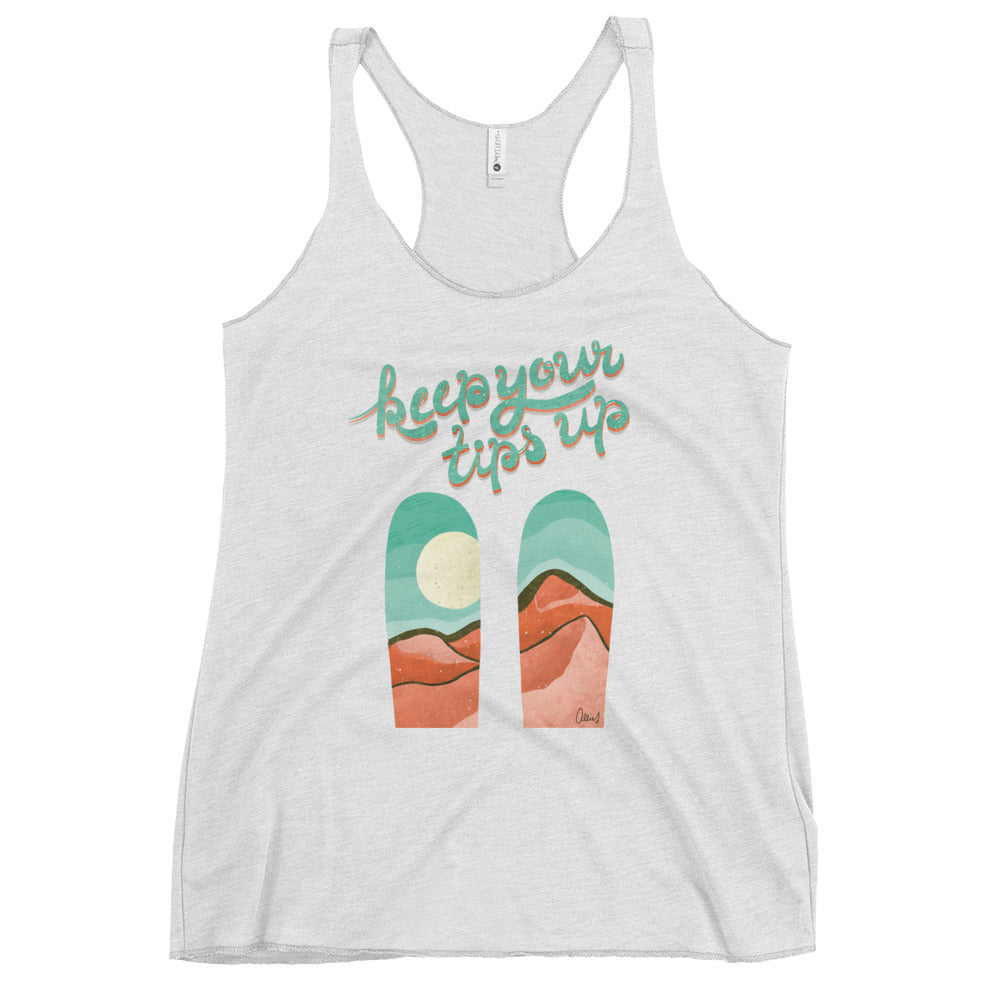 Keep Your Tips Up Women's Racerback Tank