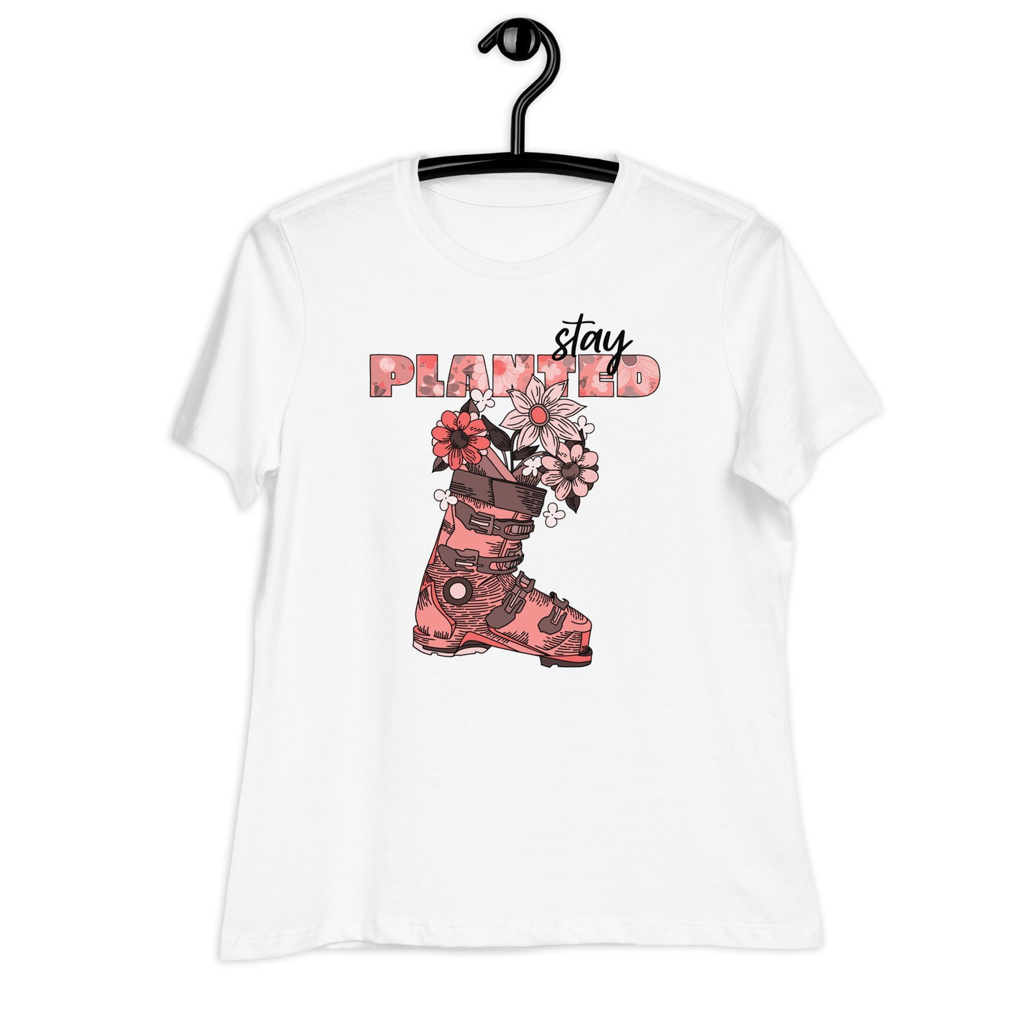 Stay Planted Pink Women's Relaxed T-Shirt