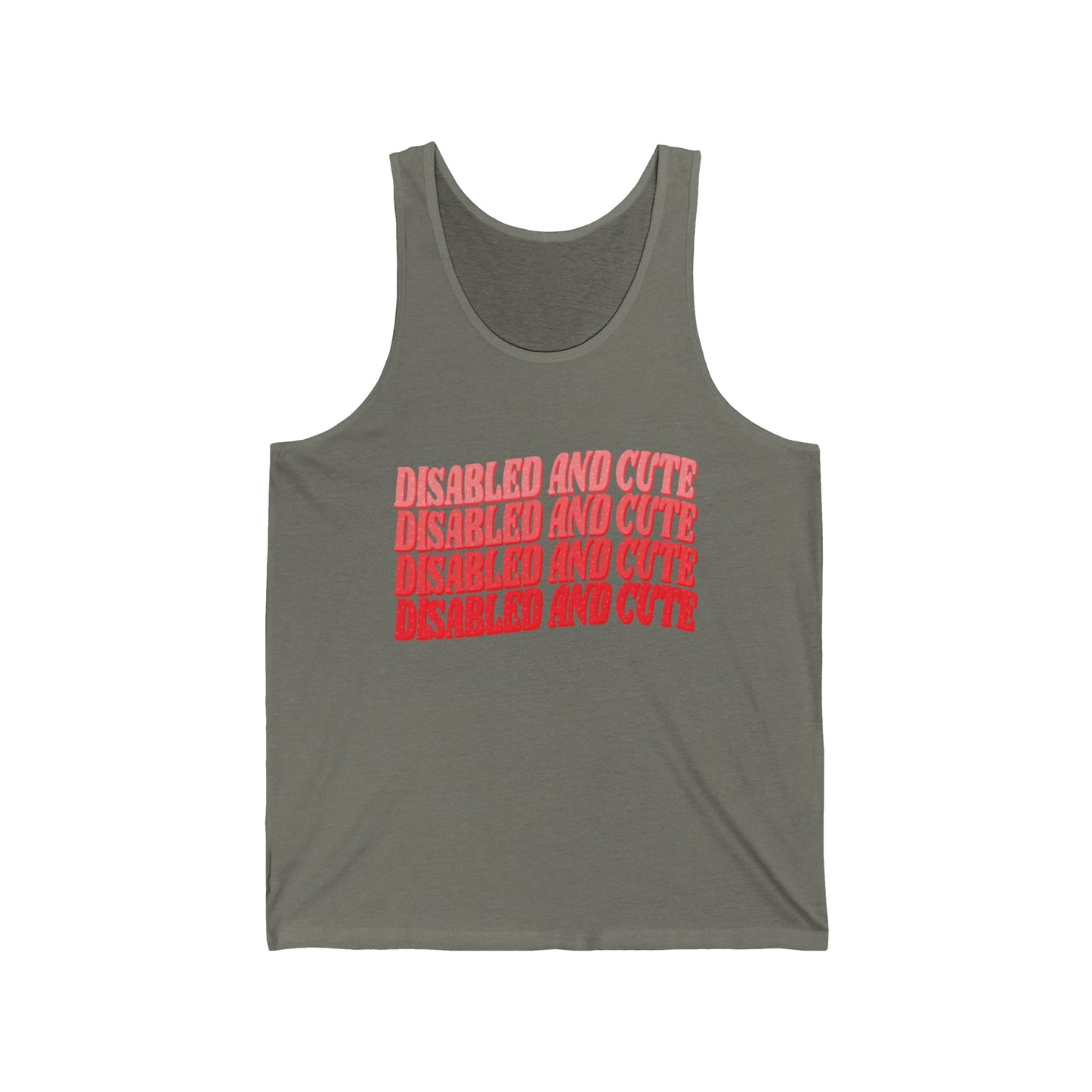 Disabled and Cute Unisex Jersey Tank