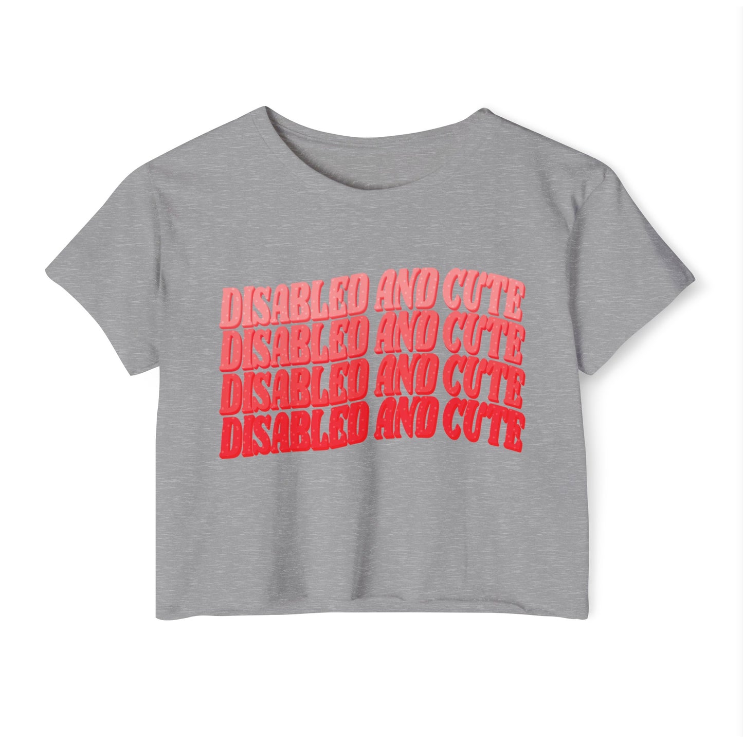 Disabled and Cute Women's Festival Crop Top