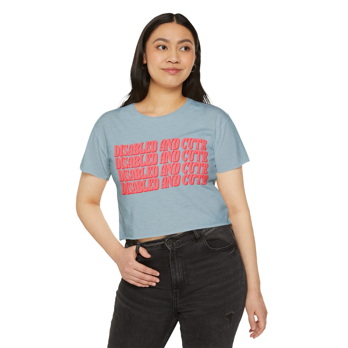 Disabled and Cute Women's Festival Crop Top