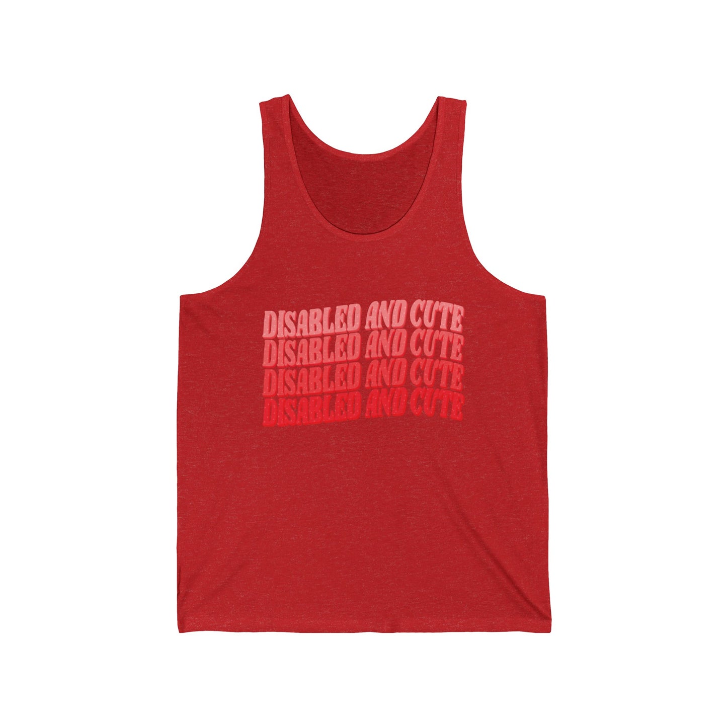 Disabled and Cute Unisex Jersey Tank