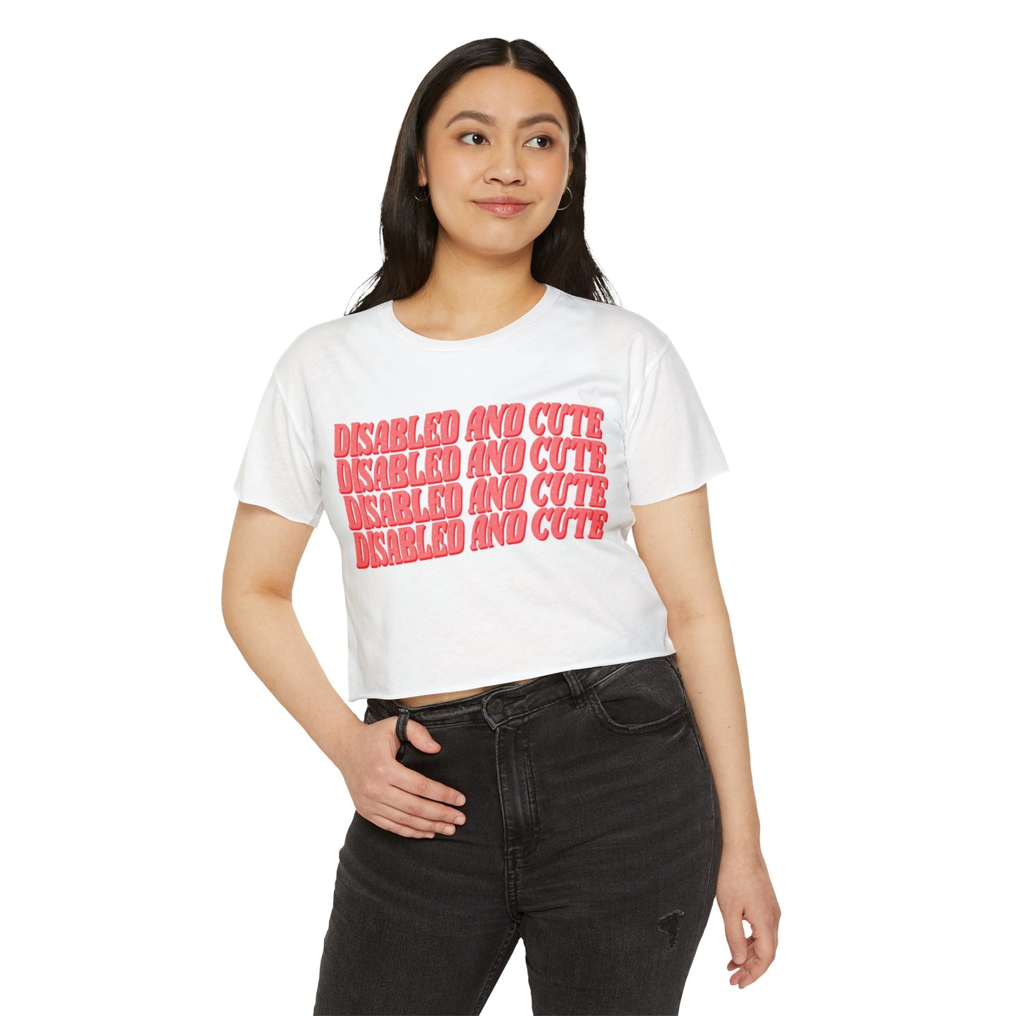 Disabled and Cute Women's Festival Crop Top