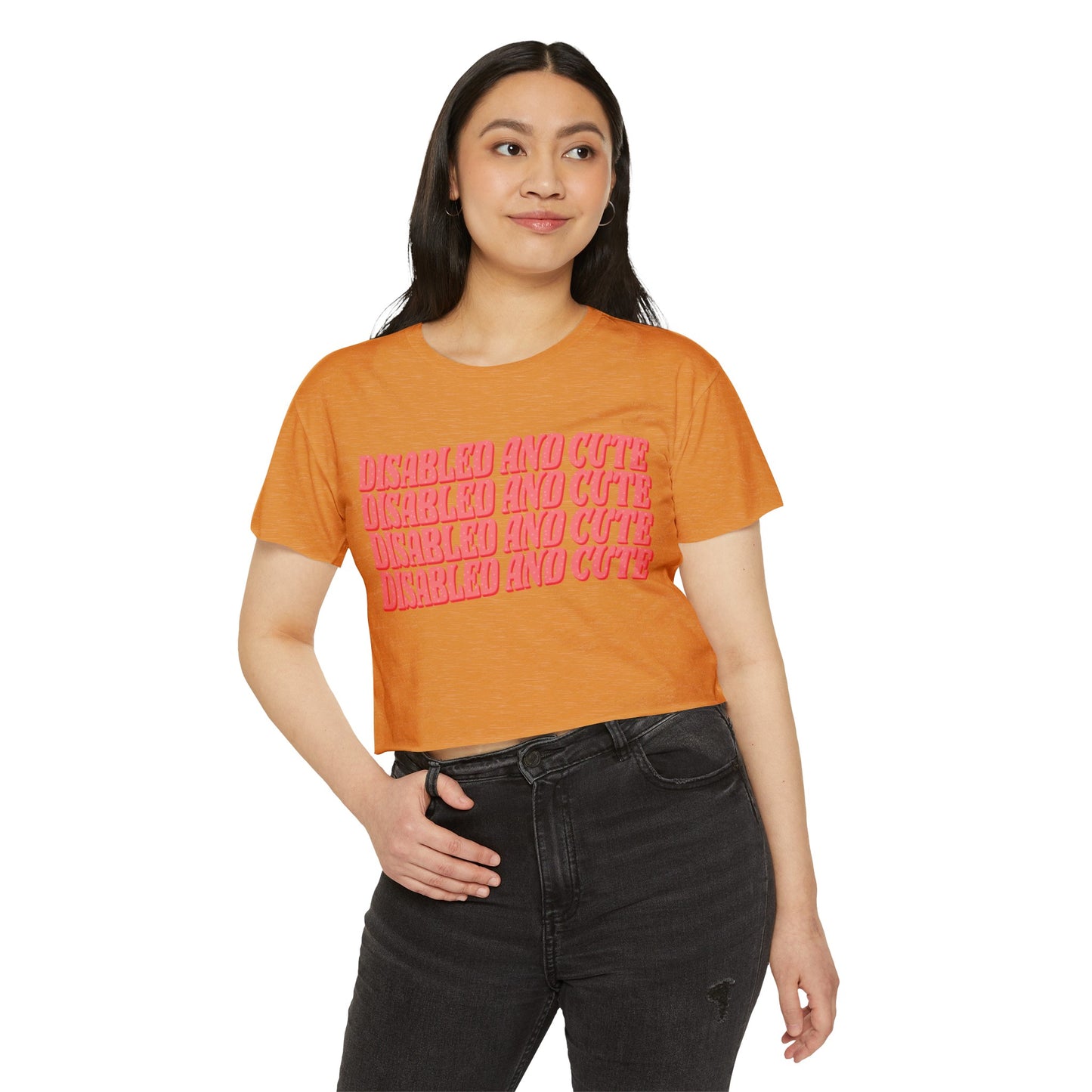 Disabled and Cute Women's Festival Crop Top