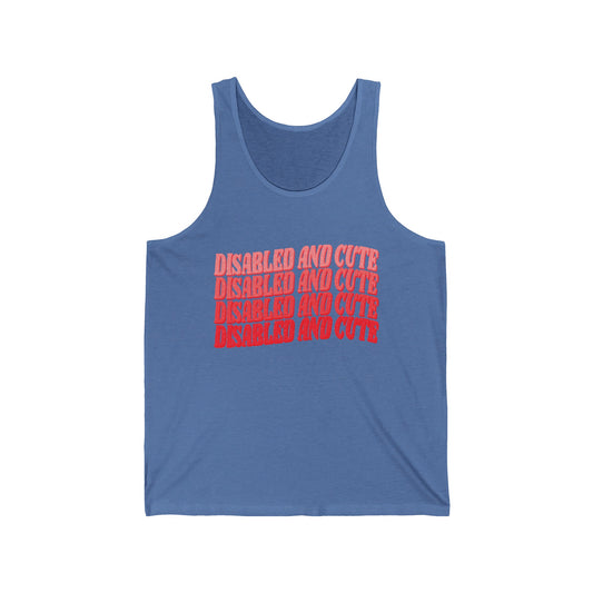 Disabled and Cute Unisex Jersey Tank