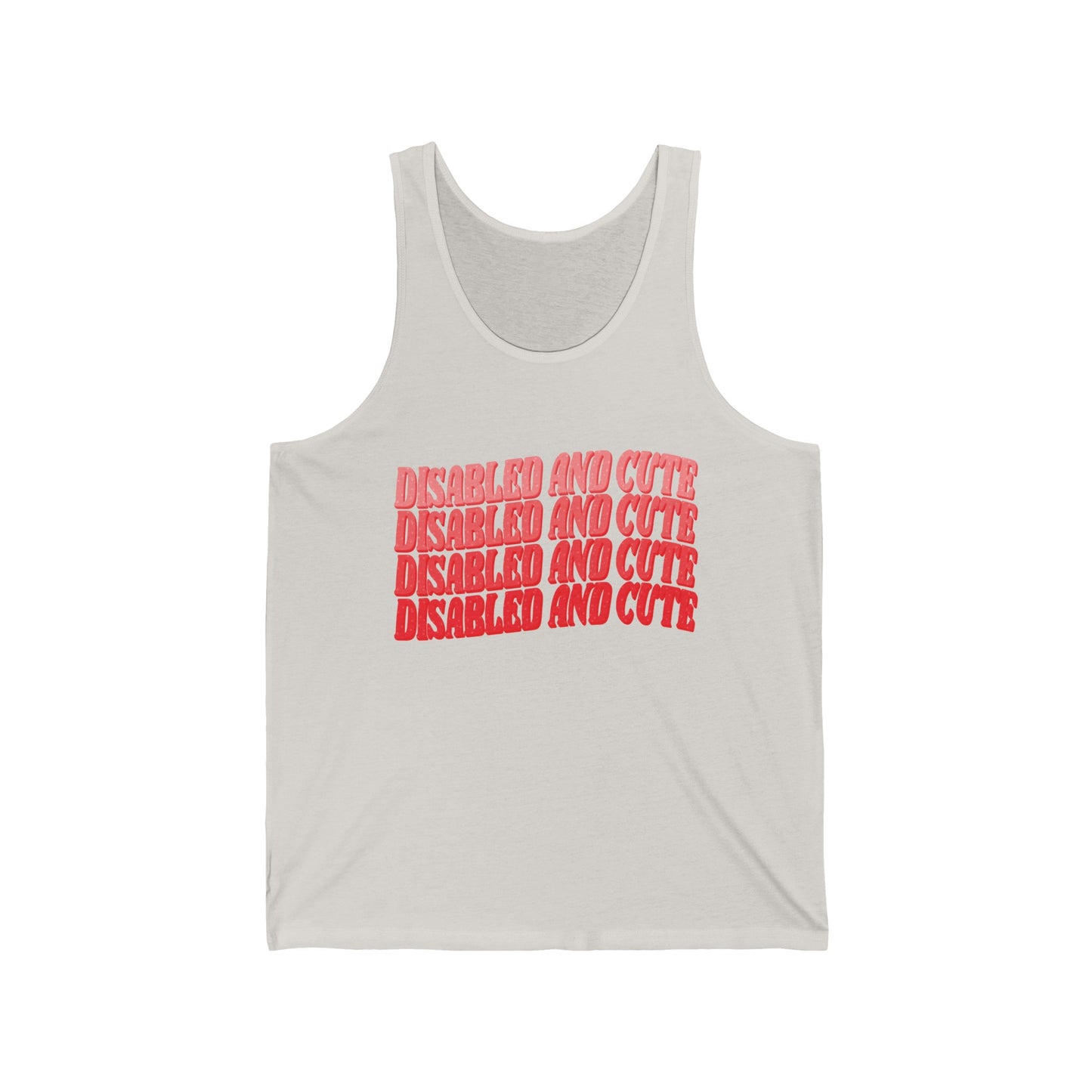 Disabled and Cute Unisex Jersey Tank