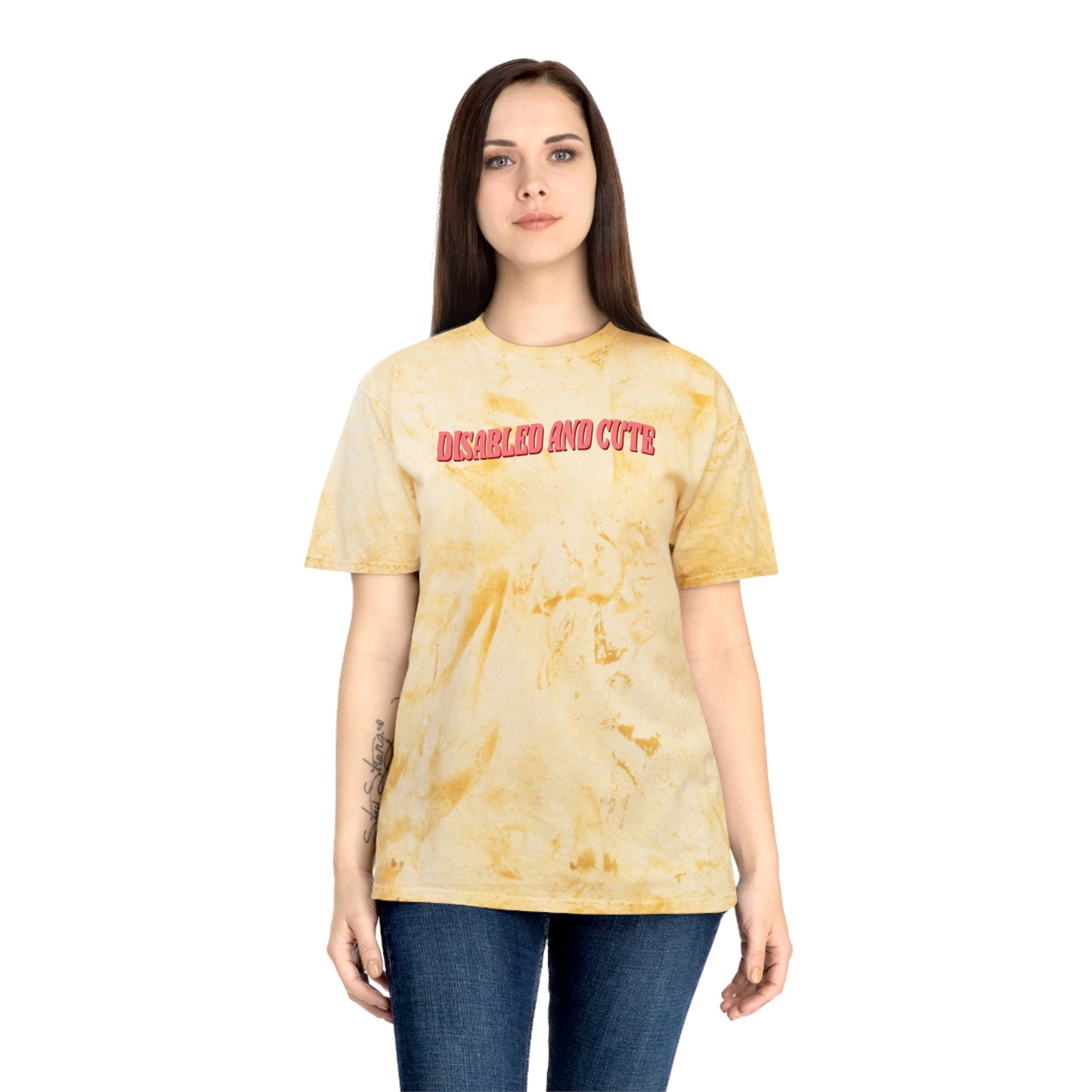 Disabled and Cute Unisex Color Blast Tie Dye T-Shirt