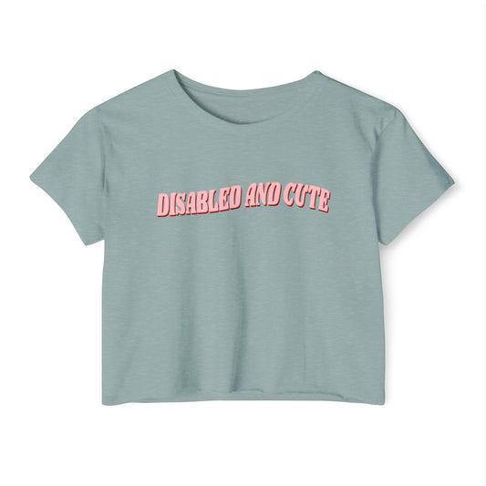 Disabled and Cute Women's Festival Crop Top