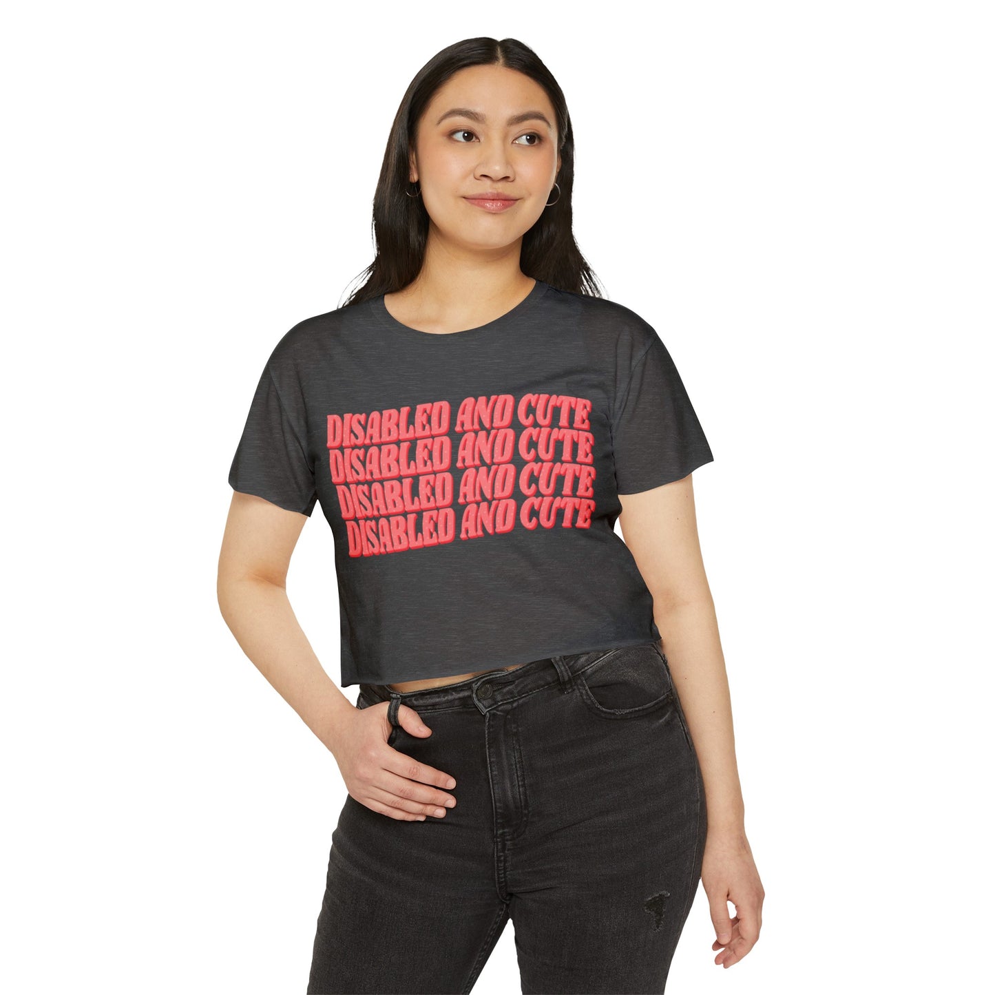 Disabled and Cute Women's Festival Crop Top