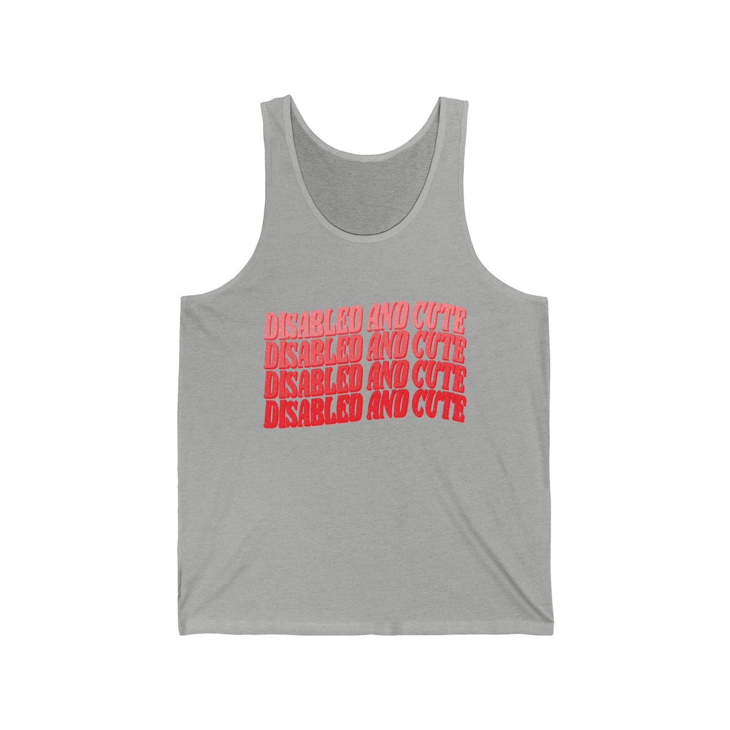 Disabled and Cute Unisex Jersey Tank