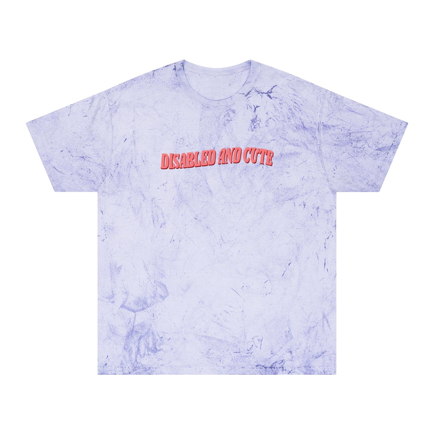 Disabled and Cute Unisex Color Blast Tie Dye T-Shirt