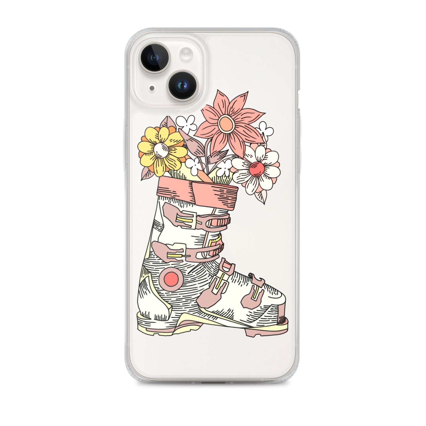 Boot and Blossom Clear Case for iPhone®