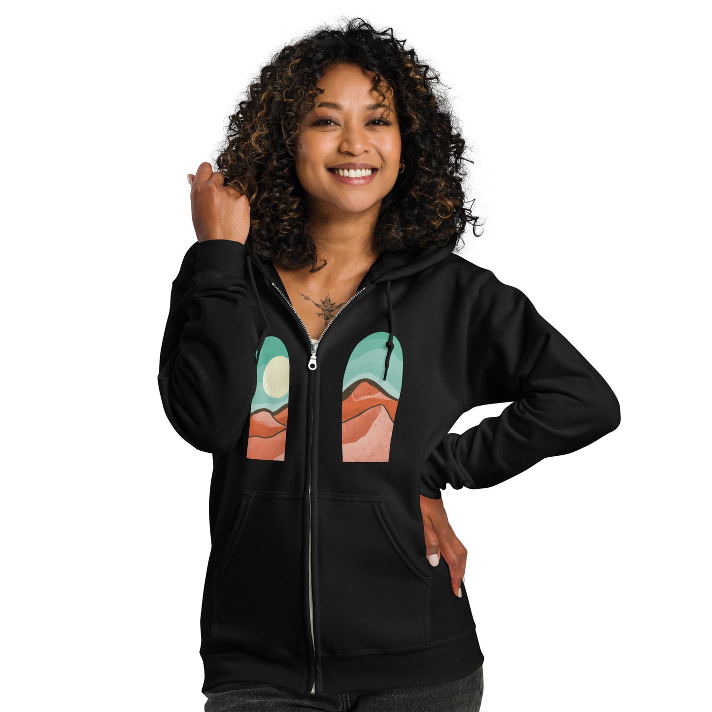 Keep Your Tips Up Unisex heavy blend zip hoodie