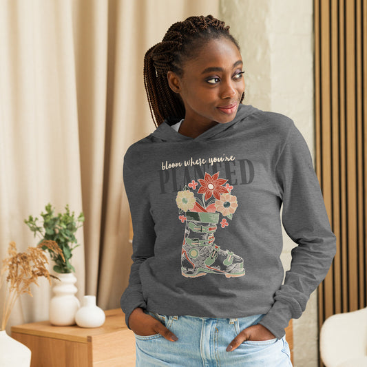 Bloom Where You’re Planted Hooded long-sleeve tee