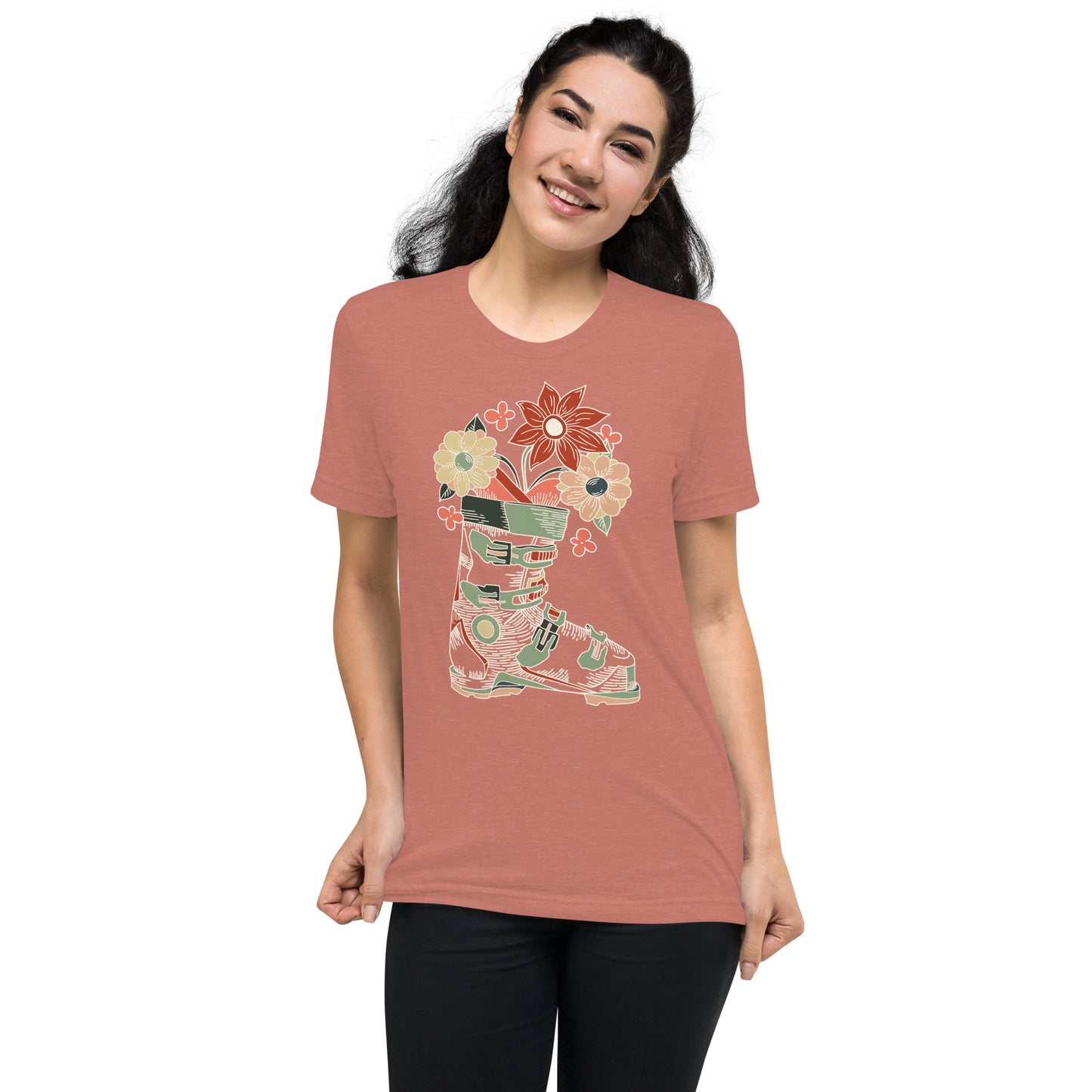 Boot and Blossom Moss Short sleeve t-shirt