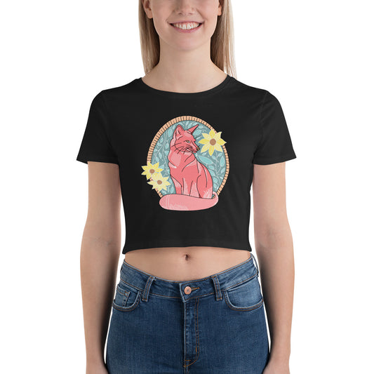 Foxy Coral Women’s Crop Tee