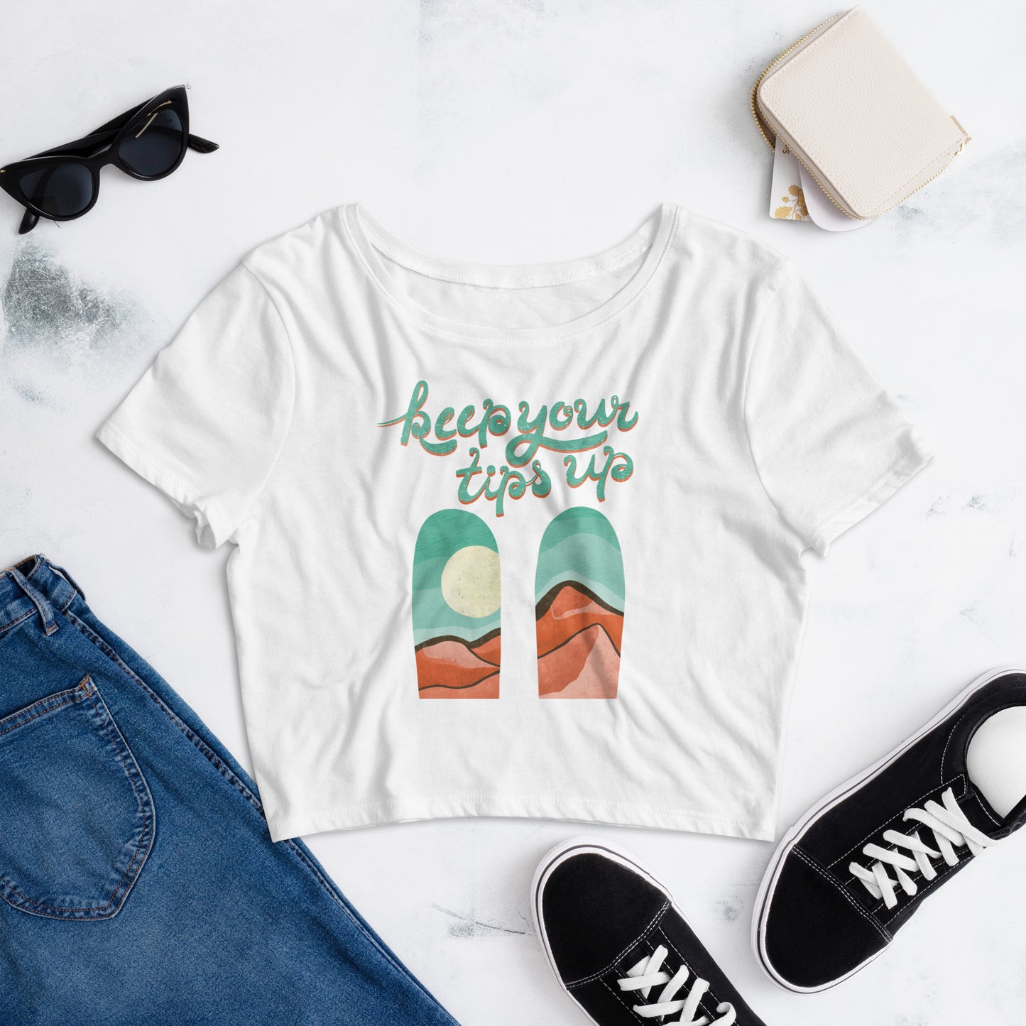 Keep Your Tips Up Women’s Crop Tee