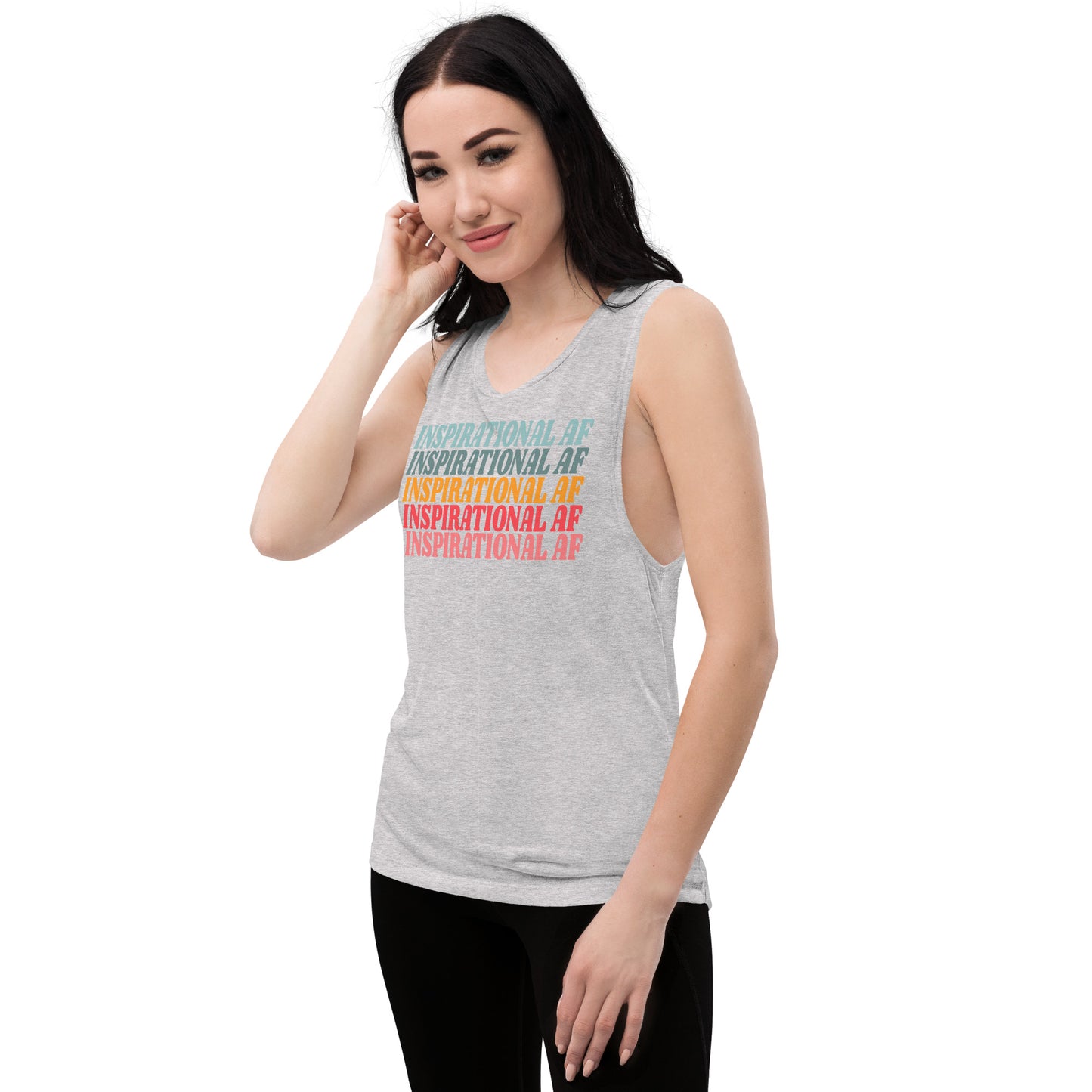 Inspirational AF Ladies’ Muscle Tank