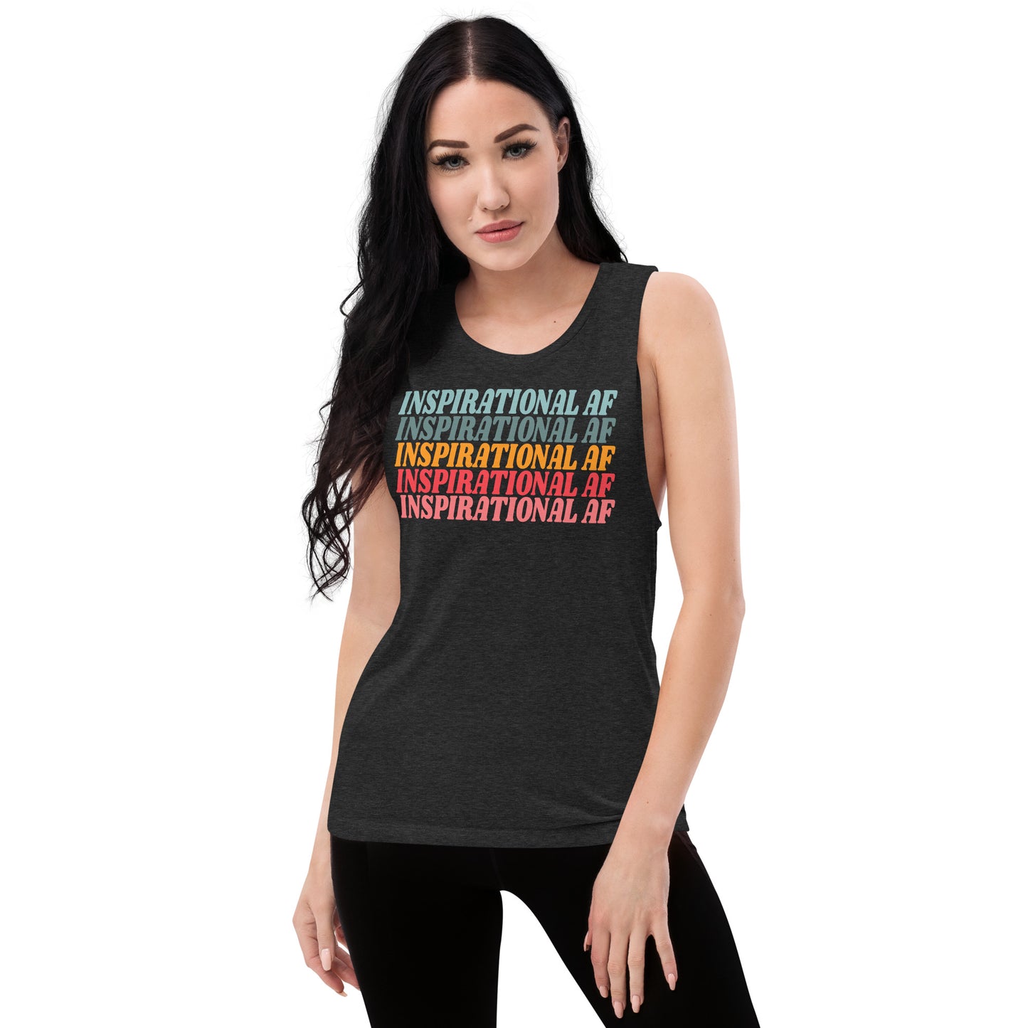 Inspirational AF Ladies’ Muscle Tank