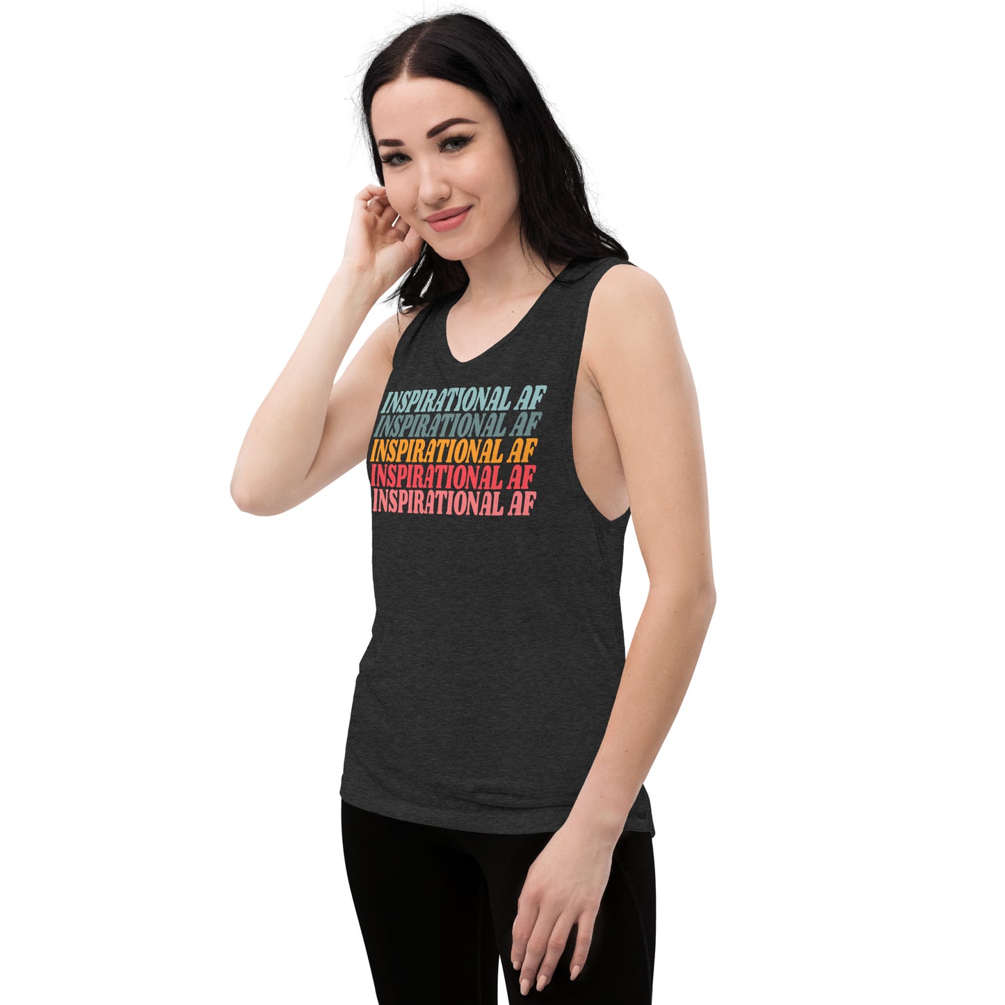 Inspirational AF Ladies’ Muscle Tank