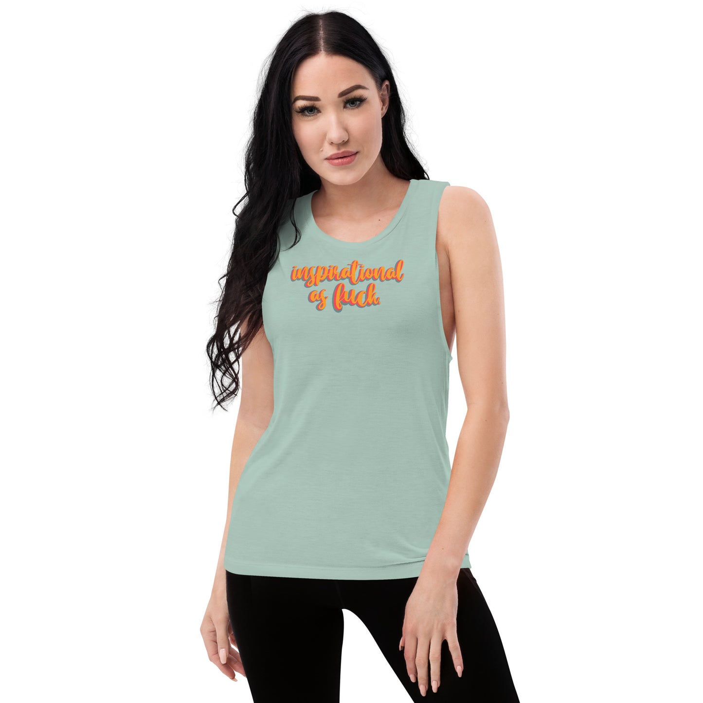 Inspirational as F*ck Ladies’ Muscle Tank