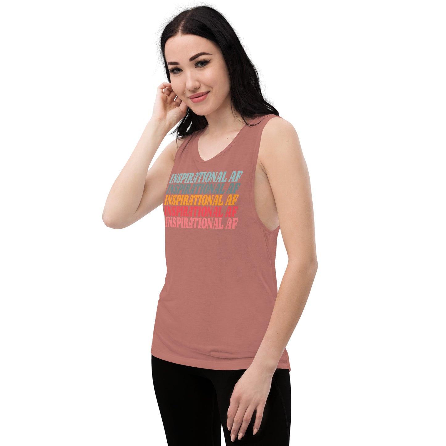 Inspirational AF Ladies’ Muscle Tank