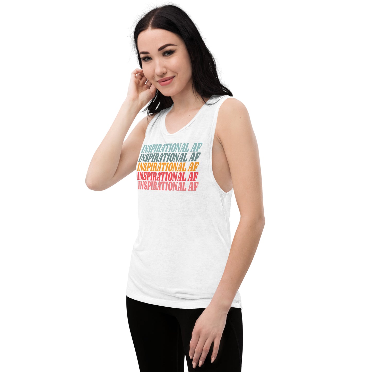 Inspirational AF Ladies’ Muscle Tank