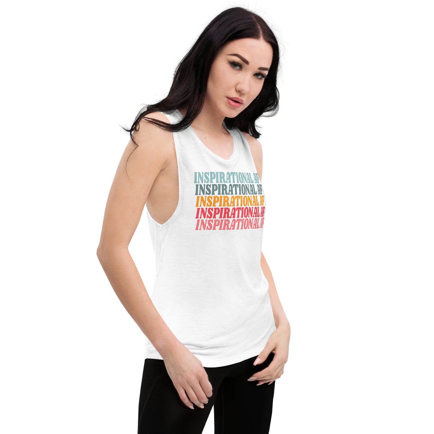 Inspirational AF Ladies’ Muscle Tank