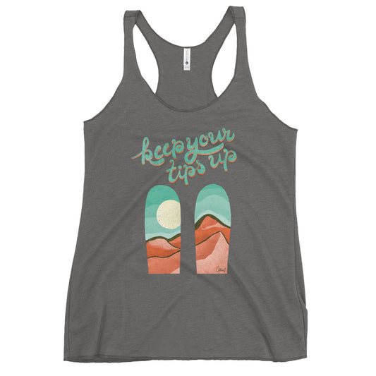 Keep Your Tips Up Women's Racerback Tank